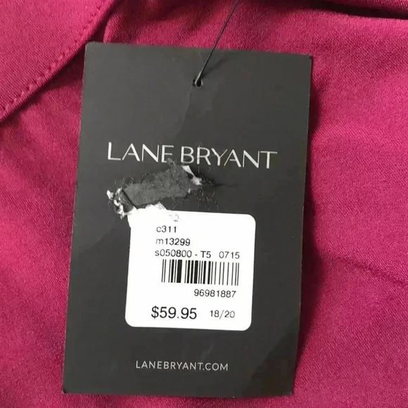 LANE BRYANT Simply Chic Burgundy Stretch Maxi Skirt 18/20 NWT - Picture 3 of 4